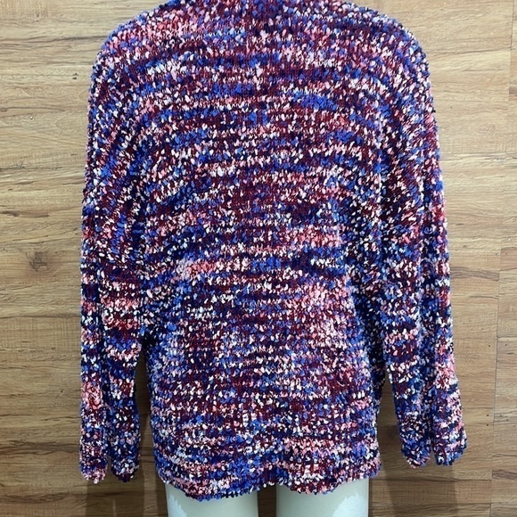 Marc New York L Cardigan Sweater Red White Blue - Picture 3 of 5
